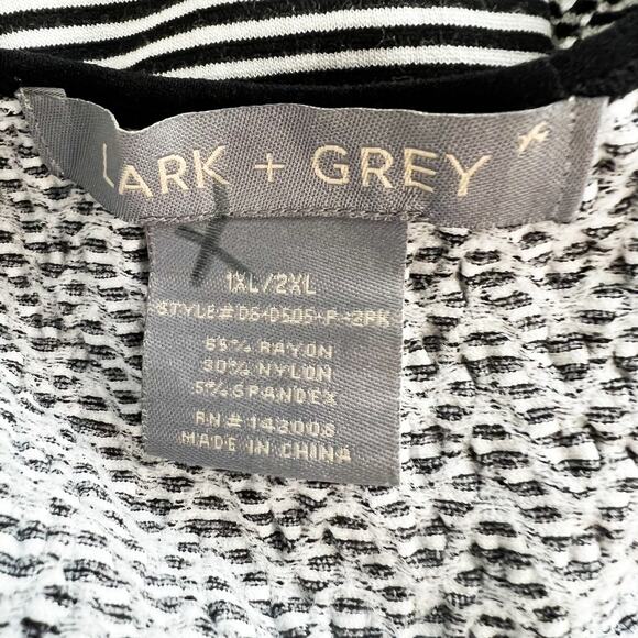 Lark + Grey Womens Plus Size Maxi Dress 1X/2X Beach Coastal Summer Stretchy Boho - Picture 4 of 5